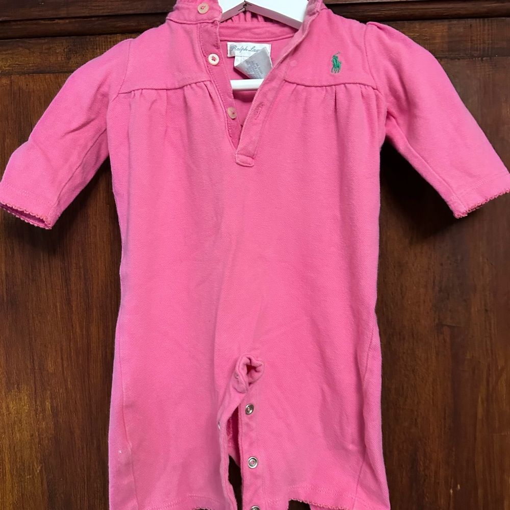 Ralph Lauren Pink Polo Shirt Classic Style